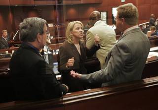Senators Barbara Cegavske and Mark Amodei discuss the upcoming vote on the 