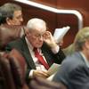 Photo: State Sen. Dean Rhoads looks over papers during Da Photo: State Sen. Dean Rhoads looks over papers during Da