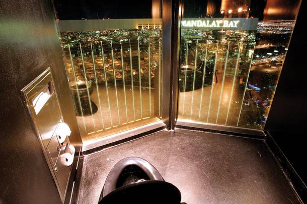 the bathroom at Mix Lounge, atop THEHotel at Mandalay Bay Wednesday, March 3, 2010.