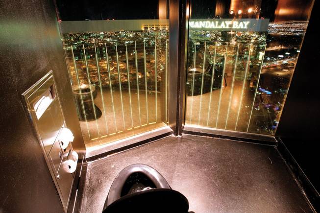 the bathroom at Mix Lounge, atop THEHotel at Mandalay Bay Wednesday, March 3, 2010.