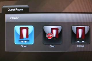 Features are shown inside a room at Aria on the Las Vegas Strip on Friday, March 12, 2010. 