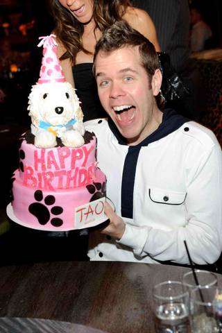 Perez Hilton celebrates his 32nd birthday at Tao in The Venetian on April 1, 2010.