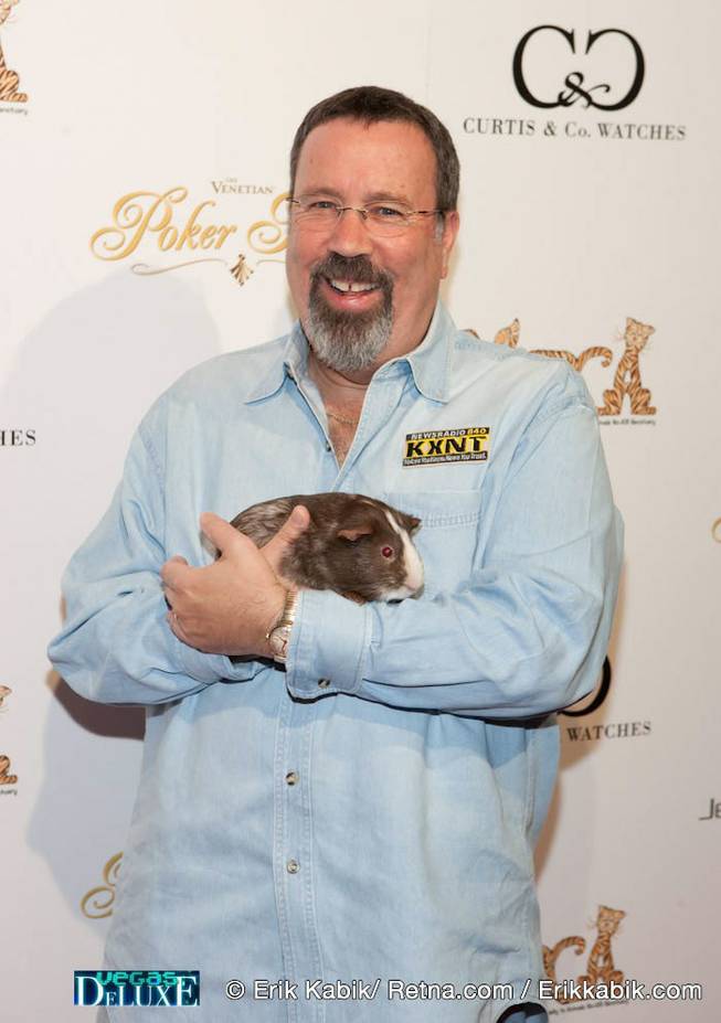Radio talk show host Alan Stock at the Jennifer Harman Charity Poker Tournament at the Venetian to benefit the Nevada Society for the Prevention of Cruelty to Animals, April 13, 2010.