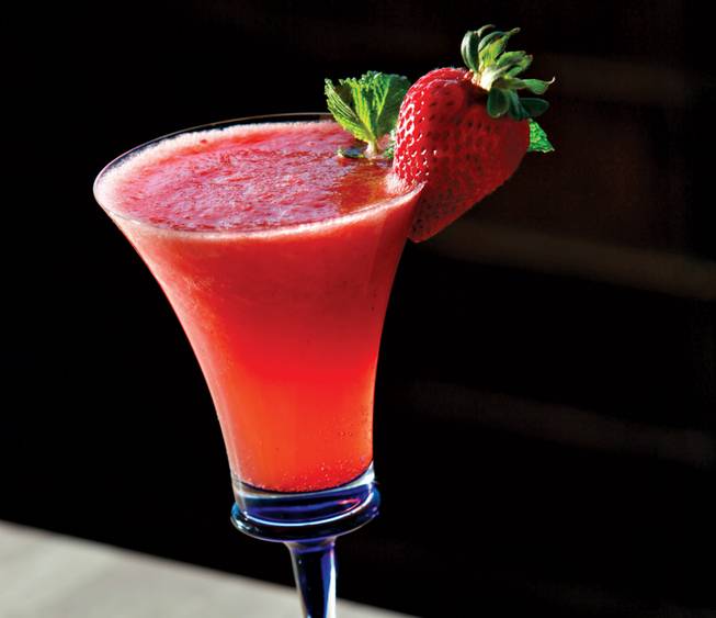 It looks like a daiquiri, but, no, it's a mojito — a very red, very strawberry one at that. The usual culprits — Bacardi rum, fresh lime, mint and strawberries with a splash of soda — are at it again, and really, what cocktail is better suited for poolside imbibing in the 21st century? For best results, serve alongside gorgeous bodies, endless sunshine and sparkling, blue pool water, aka your average day at DayDream.