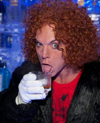 Carrot Top at Minus 5 Lounge in Mandalay Bay on June 28, 2010.