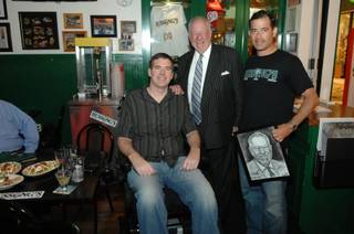 Scott Frost, Mayor Oscar Goodman and Jeff Marks at Hussong's Cantina in Mandalay Bay on June 28, 2010.