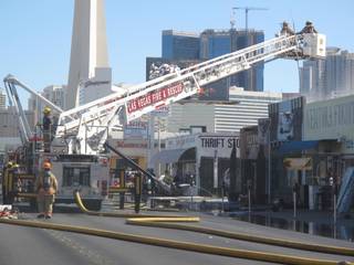 Fire officials say a blaze that started outside in the back of Alex Rivas Upholstery at 1218 S. Main St. spread quickly throughout the store Wednesday afternoon. 