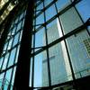 The soaring, 80-foot tall lobby area of Veer Towers frames the Mandarin Oriental at CityCenter. The soaring, 80-foot tall lobby area of Veer Towers frames the Mandarin Oriental at CityCenter.