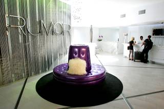 The lobby of Rumor Las Vegas on Harmon Avenue at Paradise Road.