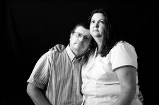 David Spendlove has recently finished treatment for the MRSA infection that he caught at a local hospital following a coronary angioplasty and stent placement on June 17, 2010. Spendlove and his wife Pam were photographed in their Las Vegas home July 23, 2010.