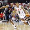 Photo: Russell Westbrook, left, covers Derrick Rose, righ Photo: Russell Westbrook, left, covers Derrick Rose, righ