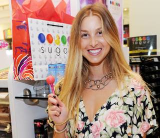 Whitney Port at Sugar Factory in Planet Hollywood's Miracle Mile Shops on July 24, 2010.
