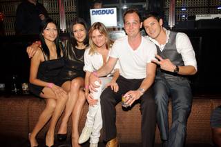 Tinsel Korey, Julia Jones, Sunny Embry, Ethan Embry and Alex Meraz at Lavo in the Palazzo on July 24, 2010.