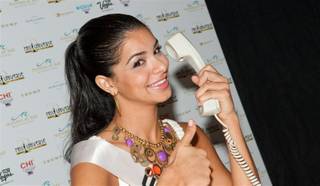 Miss USA 2010 Rima Fakih at Mandalay Bay.