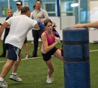 The Lingerie Football League combine.