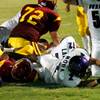 Photo: Durango's Julio Mora rolls into the end zone to se Photo: Durango's Julio Mora rolls into the end zone to se