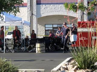 Employees of the Deseret Industries Thrift Store, 3750 W. Craig Road, evacuated the store because of  an odor brought on by a pesticide contained in a donation.