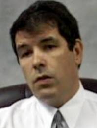 Dr. Victor Grigoriev, top, and Dr. Bill Maranon are seen giving depositions. Grigoriev said he consulted Maranon, who denies he ever received a call.