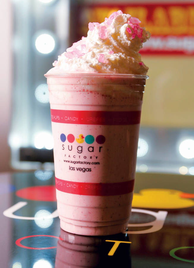 Sugar Factory's Miracle Mile Shops location has an added bonus for glucose aficionados: a second counter that offers milkshakes, sundaes and gelato. Among the favorite milkshakes are the Blueberry Pancake, with vanilla gelato, fresh blueberries, maple syrup and a glazed donut, and the Barbie, with fresh strawberries, gelato, marshmallows, whipped cream and pink rock-candy crumbles.