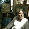 Photo: Actor and artist Tony Curtis sits in the art studi