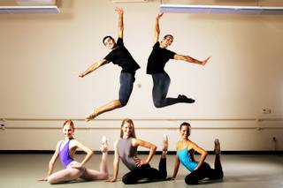 Nevada Ballet Theatre dancers Grigori Arakelyan, clockwise from top left, Barrington Lohr, Janel Meindersee Alissa Dale and Mary LaCroix photographed inside their practice studio in Summerlin Monday, October 4, 2010.