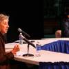 Photo: Rep. Dina Titus answers an education question aske Photo: Rep. Dina Titus answers an education question aske