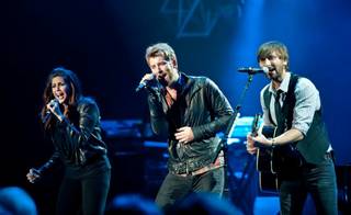 Justin Timberlake & Friends featuring Sir Elton John, Diddy and Dirty Money, Christina Aguilera, Salt-n-Pepa, T-Pain, Lady Antebellum, Selena Gomez and Free Sol at Theater for the Performing Arts in Planet Hollywood on Oct. 23, 2010.