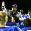 Photo: Basic coach Jeff Cahill signals Basic's third win Photo: Basic coach Jeff Cahill signals Basic's third win