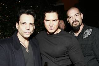 Richard Grieco, Zak Bagans and Aaron Goodwin at Blush in the Wynn.