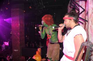 LMFAO performs Veuve Clicquot's Yelloween at Tao in The Venetian on Oct. 30, 2010.