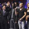 Donny Osmond, Michael Irvin, Chuck Liddell and Kathy Ireland on Dancing With the Stars on Nov. 1, 2010.
Donny Osmond, Michael Irvin, Chuck Liddell and Kathy Ireland on Dancing With the Stars on Nov. 1, 2010.