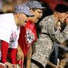 Photo: Las Vegas Locomotives fans make some noise during Photo: Las Vegas Locomotives fans make some noise during