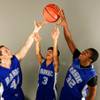 Photo: Basic basketball players, from left, Paul Bunkley, Photo: Basic basketball players, from left, Paul Bunkley,