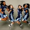 Photo: Centennial basketball players, from left, Jade Bro Photo: Centennial basketball players, from left, Jade Bro