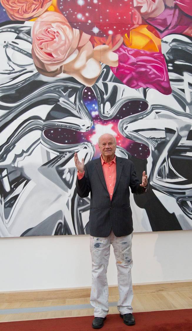 The unveiling of James Rosenquist's painting <em>Cervello Spazio Cosmico (Brain Space)</em> at Cleveland Clinic Lou Ruvo Center for Brain Health on Nov. 20, 2010.