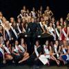 The 2011 Miss America Pageant contestants with Barry Manilow at the Paris on Jan. 7, 2011. The 2011 Miss America Pageant contestants with Barry Manilow at the Paris on Jan. 7, 2011.