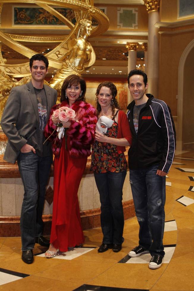 Peter Saide, Rita Rudner, Kristi Holden and Jeff Leibow at Rudner's welcoming ceremony at The Venetian on Jan. 11, 2011.