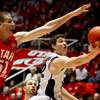 Photo: Jimmer Fredette goes in for two of his game-high 4 Photo: Jimmer Fredette goes in for two of his game-high 4