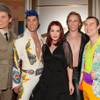Priscilla Presley and Viva Elvis cast members at the Cartier VIP reception at MGM CityCenter's Crystals for Nevada Ballet Theatre's 27th Annual Black and White Ball on Jan. 29, 2011. Priscilla Presley was honored as NBT's Woman of the Year.