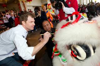 Chef Bobby Flay celebrates Chinese New Year at Caesars Palace on Feb. 6, 2011.

