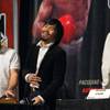 Boxer Manny Pacquiao, center, of the Philippines laughs during a news conference at the MGM Grand Garden Arena Saturday, February 12, 2011. Trainer Freddie Roach is at left. Pacquiao and opponent Shane Mosley of Pomona, Calif. are promoting their May 7 welterweight fight at the arena. Boxer Manny Pacquiao, center, of the Philippines laughs during a news conference at the MGM Grand Garden Arena Saturday, February 12, 2011. Trainer Freddie Roach is at left. Pacquiao and opponent Shane Mosley of Pomona, Calif. are promoting their May 7 welterweight fight at the arena.