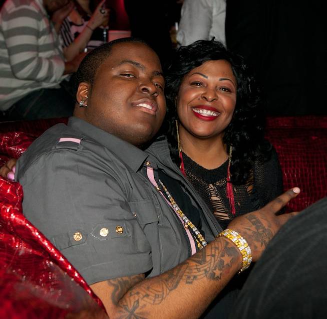 Sean Kingston, with his mother Janice Turner, celebrates his 21st birthday at Tryst at the Wynn on Feb. 11, 2011.