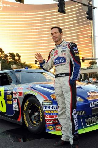 NASCAR's first-ever victory lap during Champions Week on the Las Vegas Strip on Dec. 3, 2009.
