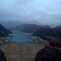 Rainy at Hoover Dam bridge