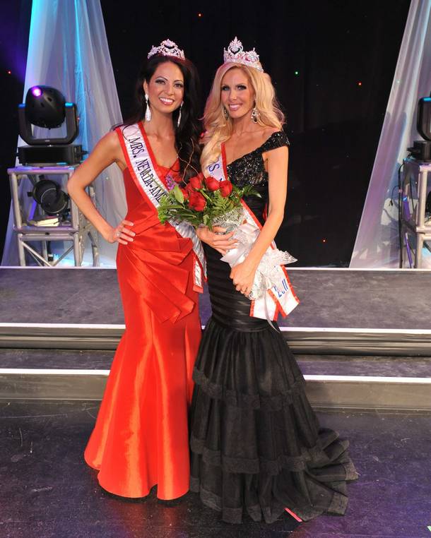 2010 Mrs. Nevada America Dr. Susie Monahan and 2011 Mrs. Nevada America Amanda Kouretas.