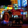 The 2011 NASCAR hauler parade on The Strip on March 3, 2011.