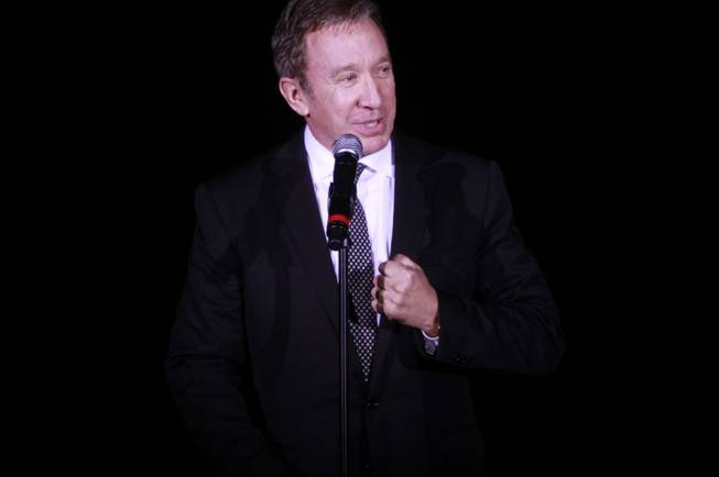 Tim Allen's red carpet performance at the Venetian showroom.