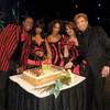Barry Manilow celebrates his first anniversary at the Paris with backup singers Kye Brackett, Muffy Hendrix, Melanie Nyema and Keely Vasquez. Barry Manilow celebrates his first anniversary at the Paris with backup singers Kye Brackett, Muffy Hendrix, Melanie Nyema and Keely Vasquez.