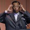 Photo: Minister Louis Farrakhan gestures during a speech Photo: Minister Louis Farrakhan gestures during a speech