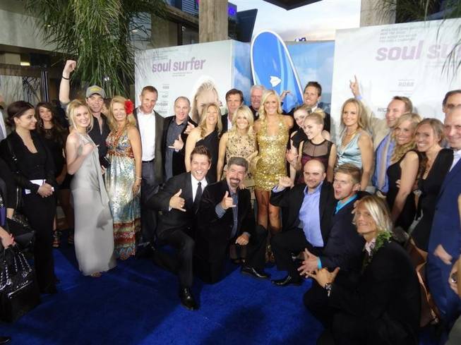 Michael Berk and the cast of hi...